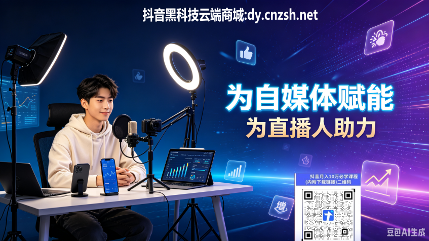 赚钱风口副业抖音 黑科技云端商城快手直播人气涨粉丝挂铁软件免费送(图1)