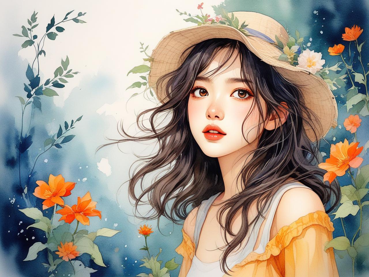 雪落时念君，纷飞思绪里藏着深深的想念(图1)